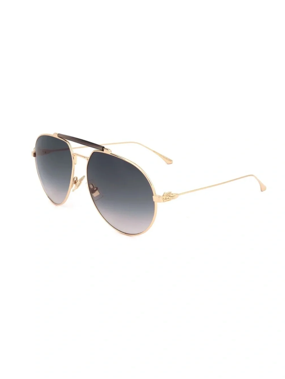 Etro Pilot Gold Sunglasses 0022/S like new Etro case, cloth 61 - 16 - 145